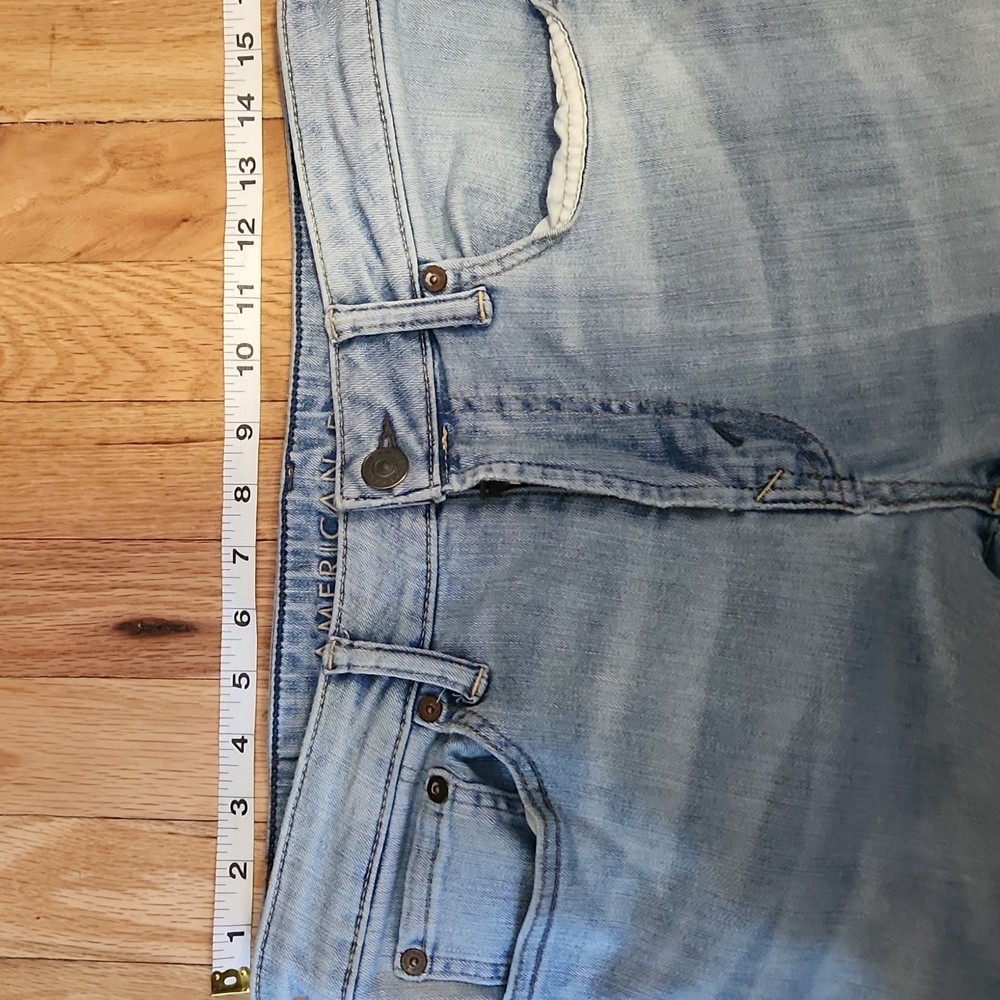 American Eagle Lightwash Denim Jeans Size 32 X 34 Next Level Flex - Picture 4 of 15